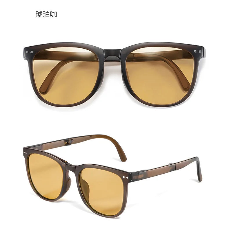Folding sunglasses, portable, ultra light sun protection, UV protection, sunglasses for both men and women Beauty World Shop
