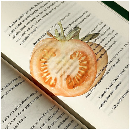 Delicate Transparent Acrylic Apple Bookmark Reading Mark Student Gift Premium Feeling Cute Grape Tomato Bookmarks Beauty World Shop