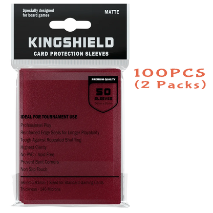 100PCS Matte Colorful Standard Size Card Sleeves TCG Trading Cards Protector Tarot Shield Board Games Cover PKM 66x91mm Beauty World Shop