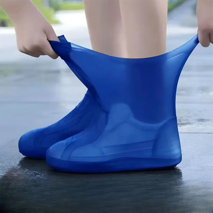 1 Pair Rubber Rain Boot Overshoes For Outdoor Use, Silicone Waterproof Shoe Covers, Rainy Day Shoe Cover, Reusable Non-Slip Rain Beauty Fashion