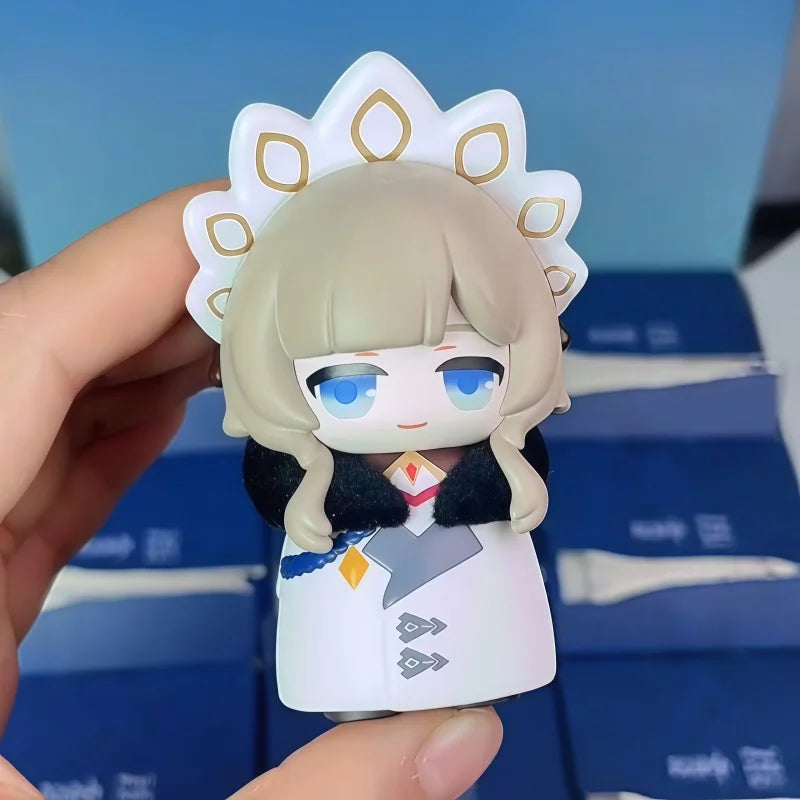 Mihoyo Genshin Impact Fatui Harbinger Q Version Series Blind Box Desktop Mini Doll Model Toys Trend Decoration Surprise Gifts Beauty World Shop