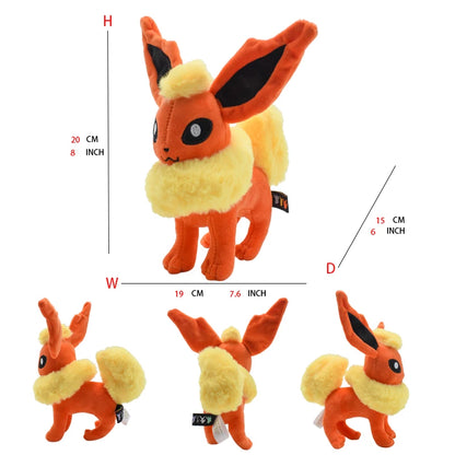 Eevee Evolution Sylveon Flareon Jolteon Umbreon Vaporeon Pikachu Stuffed Animal Soft Dolls Kids Baby Gift Beauty World Shop