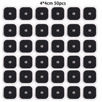50pcs 4x4cm black