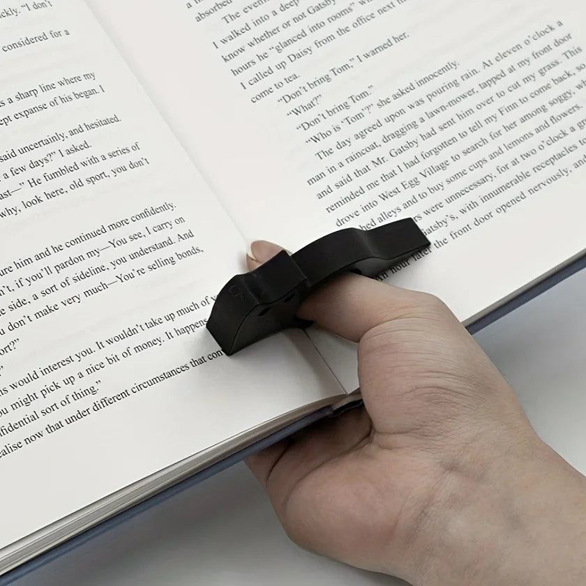 Ergonomic Cat-Shaped Thumb Bookmark  Reading Aid  Page Holder  Prevents Hand Pressure, Sweat, and Slipping Beauty World Shop