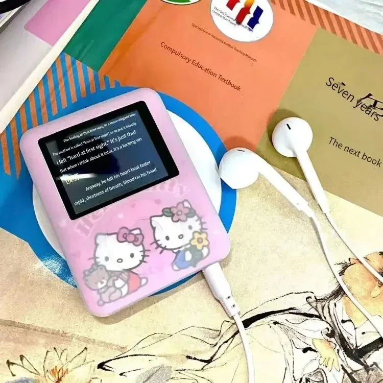 kawaii hello kitty Student MP3 Cartoon anime Portable mini music Walkman sports companion Sound can be played externally new Beauty World Shop