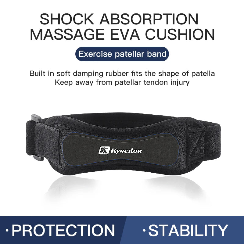 1PC Patella Kneecap Band Adjustable Silica Gel Knee Tendon Strap Protector Knee Pad Running Sports Cycling Gym Knee Support Beauty World Shop