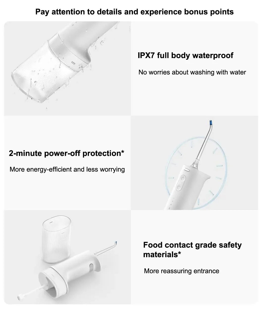 2025 New MIJIA Portable Oral Irrigator 2 Dental Teeth Whitening Flosser bucal tooth Cleaner vibration waterpulse Water Thread Beauty World Shop