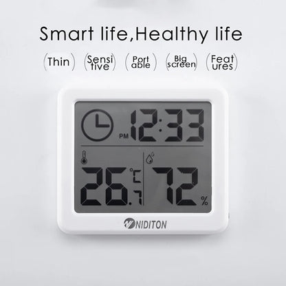 Digital Clock Desk Clock with Temperature Humidity  Wall Clocks for  Home Kitchen Office Desk Decorations NIDITON Beauty World Shop