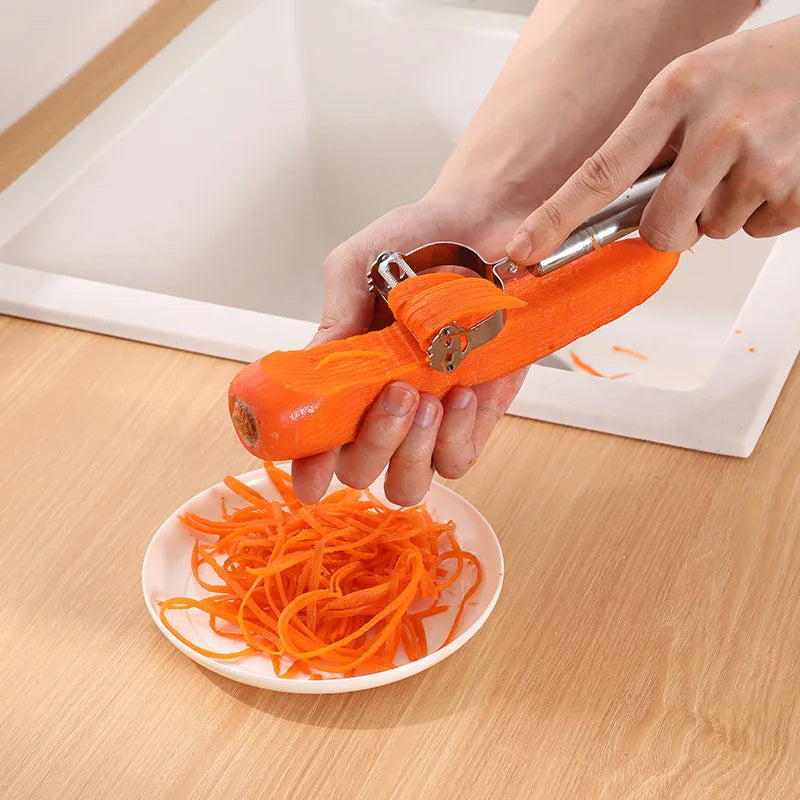 High Quality Stainless Steel Potato Cucumber Carrot Grater Julienne Peeler Vegetables Fruit Peeler Vegetable Slicer Beauty World Shop
