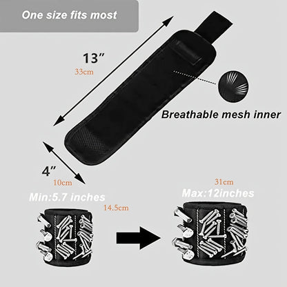 Magnetic Wristband for Holding Screws,Nails，Drilling Bits,Wrist Tool Holder Belts with Strong Magnets,Cool Gadgets for Men, wome Beauty World Shop