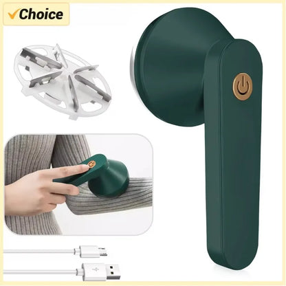Hair Ball Trimmer Fabric Shaver Lint Remover Upgraded 6 Blade Design Fuzz Shaver Rechargeable for Travel Home Type C Charging Beauty World Shop
