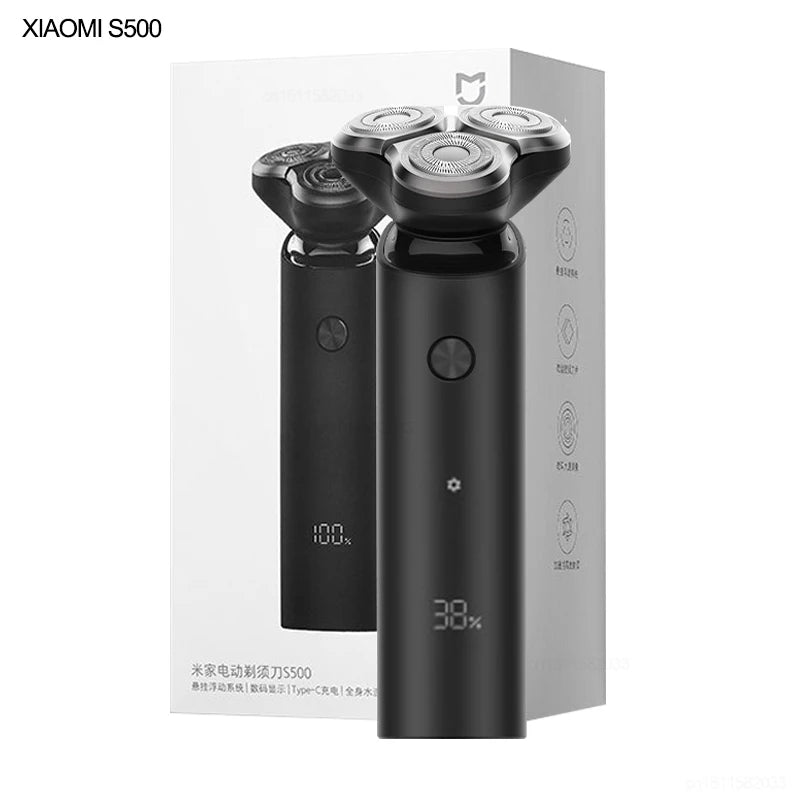 XIAOMI MIJIA S500 Electric Shaver Clipper Triple Blade Trimmer For Men Dry Wet Shaving Washable Beard Hair Cutting Machine Razor
