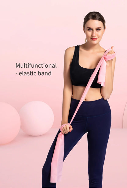 Yoga Pilates Elastic Resistance Band Fitness Training Band 150cm Fitness Elastic Rubber Gym Natural Rubber Beauty World Shop