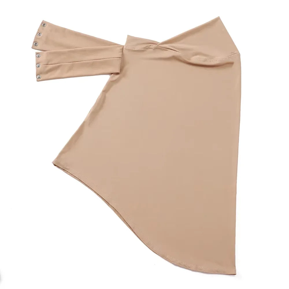 New Instant Jersey Hijab Undercap Hijabs for Woman Muslim Women Hijab Cap Full Cover Snap Fastener Head Wraps Scarf Islam Turban Beauty World Shop