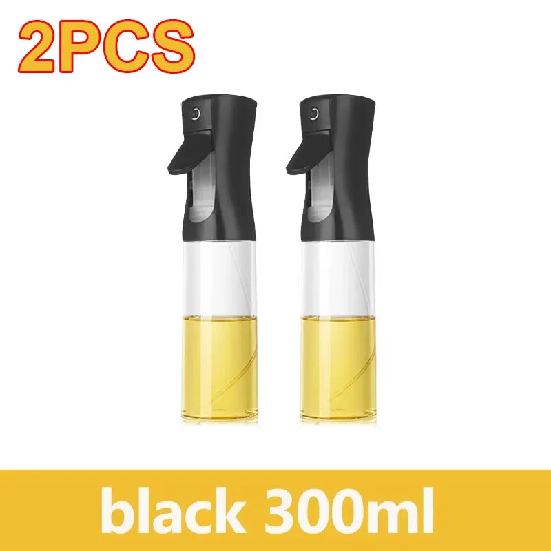 200/300/500ml Oil Spray Bottle BBQ Cooking Olive Oil Sprayer Plastic Baking Oil Spray Empty Bottle Vinegar Bottle Or  Oil brush Beauty World Shop
