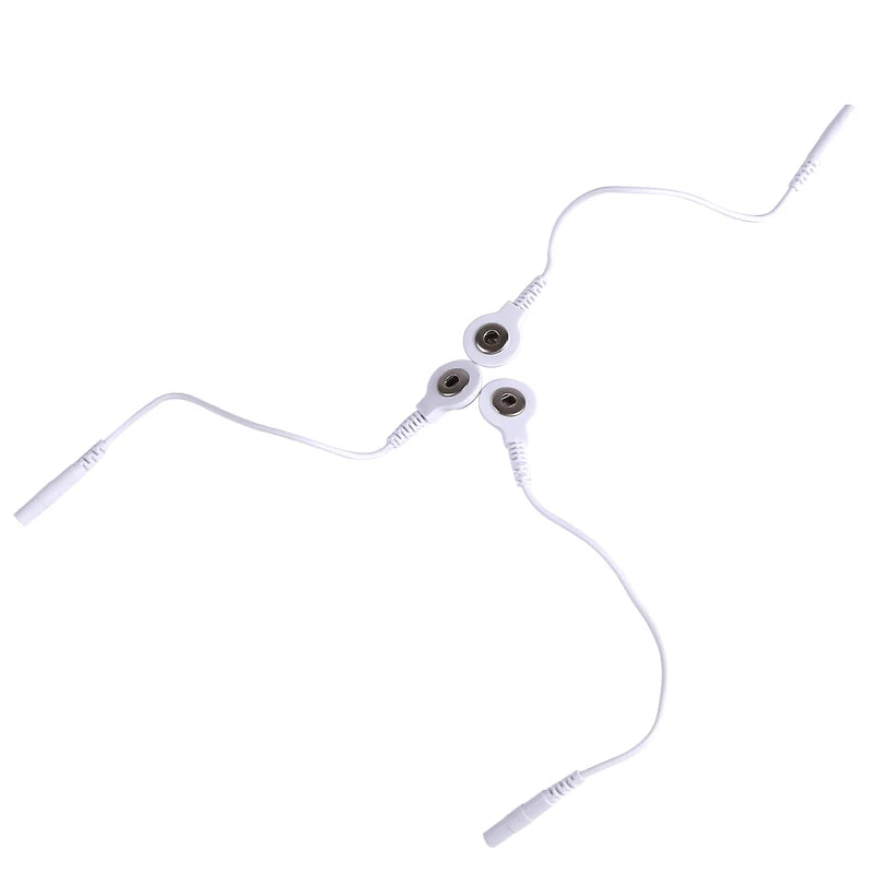 Short Cables Wires 3.5mm Plug Hole 2.0mm Machine Use Adapter Tieline for Muscle Stimulator Massage Therapy Electrode Wires Beauty World Shop