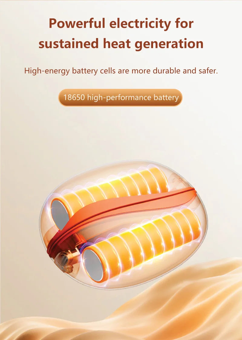 Hand Warmer Rechargeable Magnetic Design Electric Handwarmers 6000mah Split-type Skin-friendly Material Electric Heater Beauty World Shop