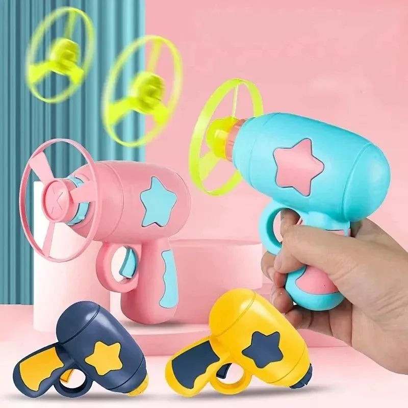 Funny Cat Toy Interactive Launch Pet Training Toy For Kitten Mini Flying Disc Shooting Gun Chasing Games Cat Toys Pet Supplies Beauty World Shop