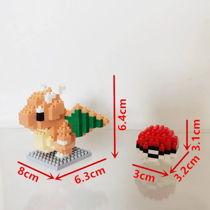 75 Style Building Blocks Assembly Anime Picachu Charizard Doll Blastoise Bulbasaur Gengar Bricks Figures Toy for Kid Gift Beauty World Shop