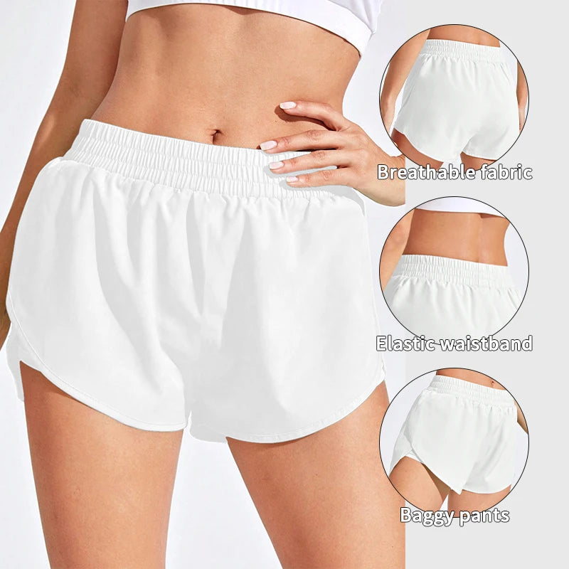 Yoga Shorts Women Fitness Elastic Running Workout Short Leggings For Ladies Gym Sport Shorts Fitness Sportwear Beauty World Shop