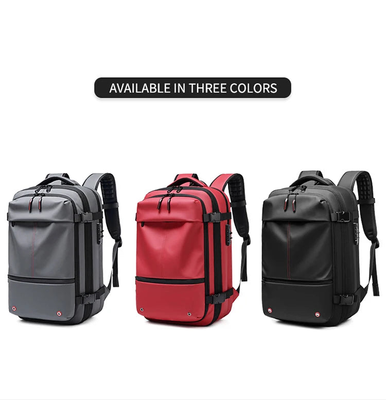 Travel Men 17 Inch Laptop Backpack Vacuum Compression Backpack Business Large Capacity School Backpack Expand Outdoor Backpack Beauty World Shop