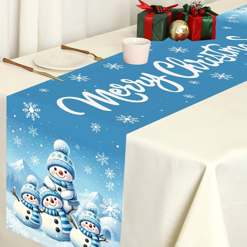 Christmas Table Runner Merry Christmas Decoration For Home Xmas Table Decor 2025 Navidad Notal Noel Ornament Happy New Year 2026 Beauty World Shop