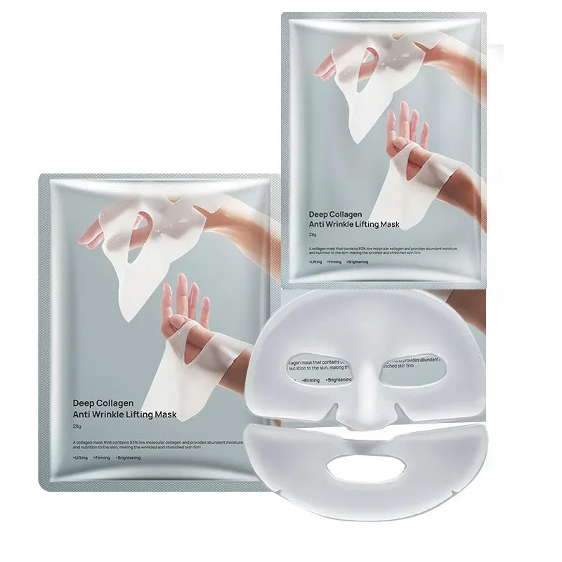 Deep Collagen Anti Wrinkle Lifting Mask Collagen Face Mask Overnight, Deep Collagen Mask for Lifting Firming Moisturizing(5Pack) Beauty Trend Shop