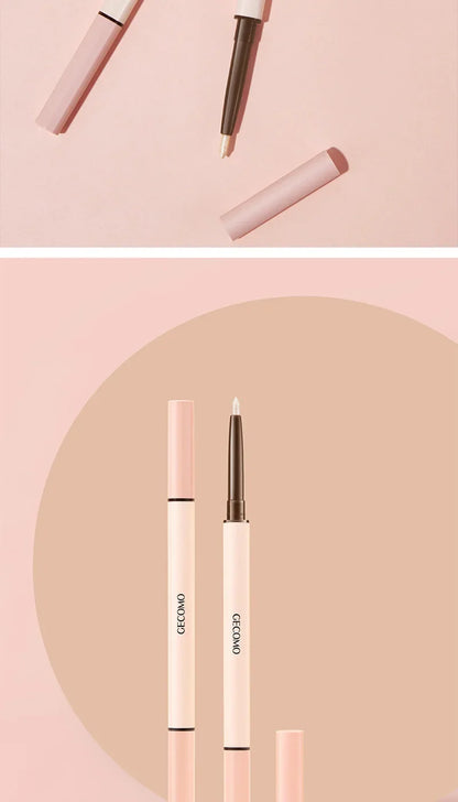 GECOMO 3D star eye double head silkworm pen, keep makeup lasting, waterproof and not easy to stain, brighten Beauty Trend Shop