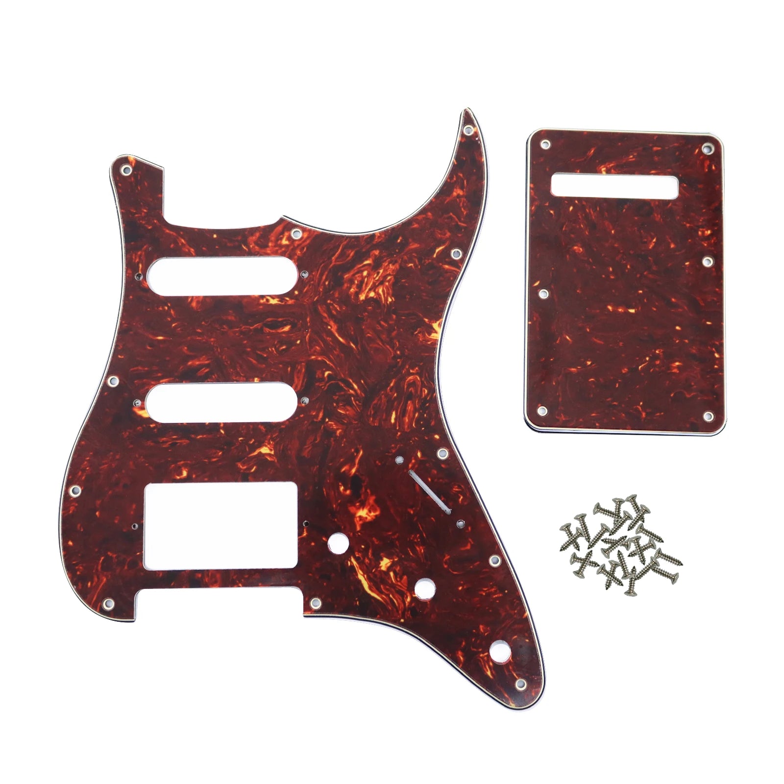 PHRILAM SSH 11 hole ST electric guitar guard, 3-Layer  St  Pickguard with Aluminum Foil Shield Fits American/Mexican ST Beauty World Shop