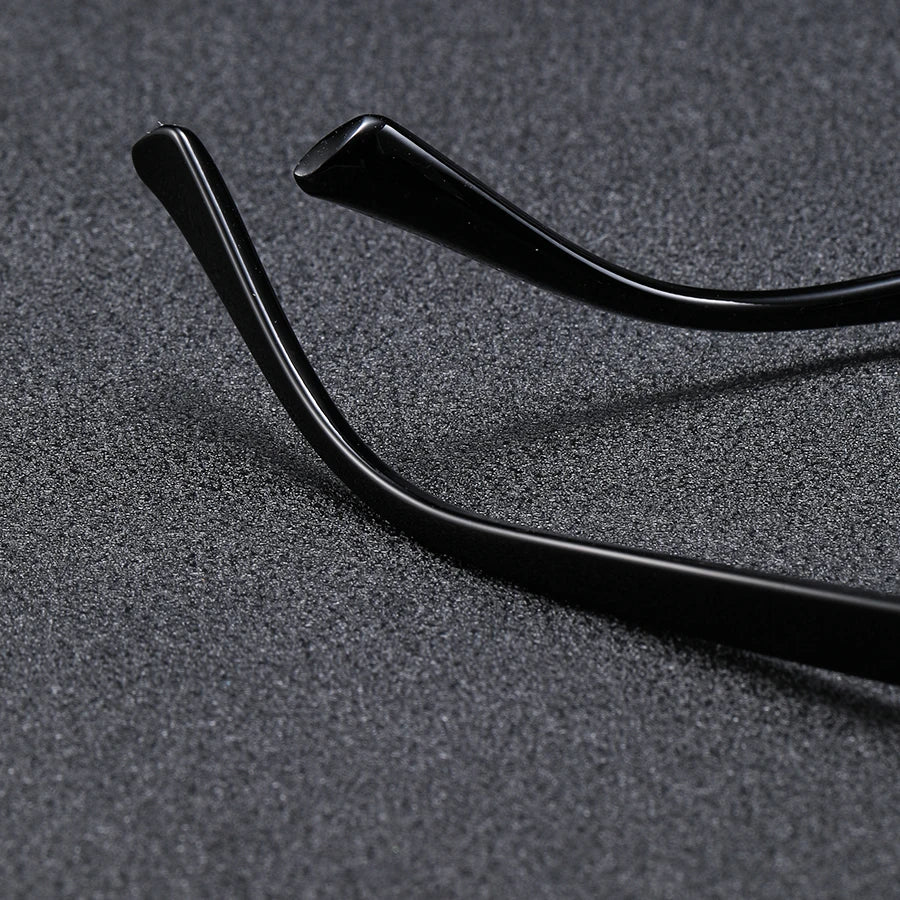 1Pc Men's Fashion Glasses New Trendy Square Frame Retro Rivet Y2K Music Festival Cool Street Style Decoration Suitable for Daily Beauty World Shop