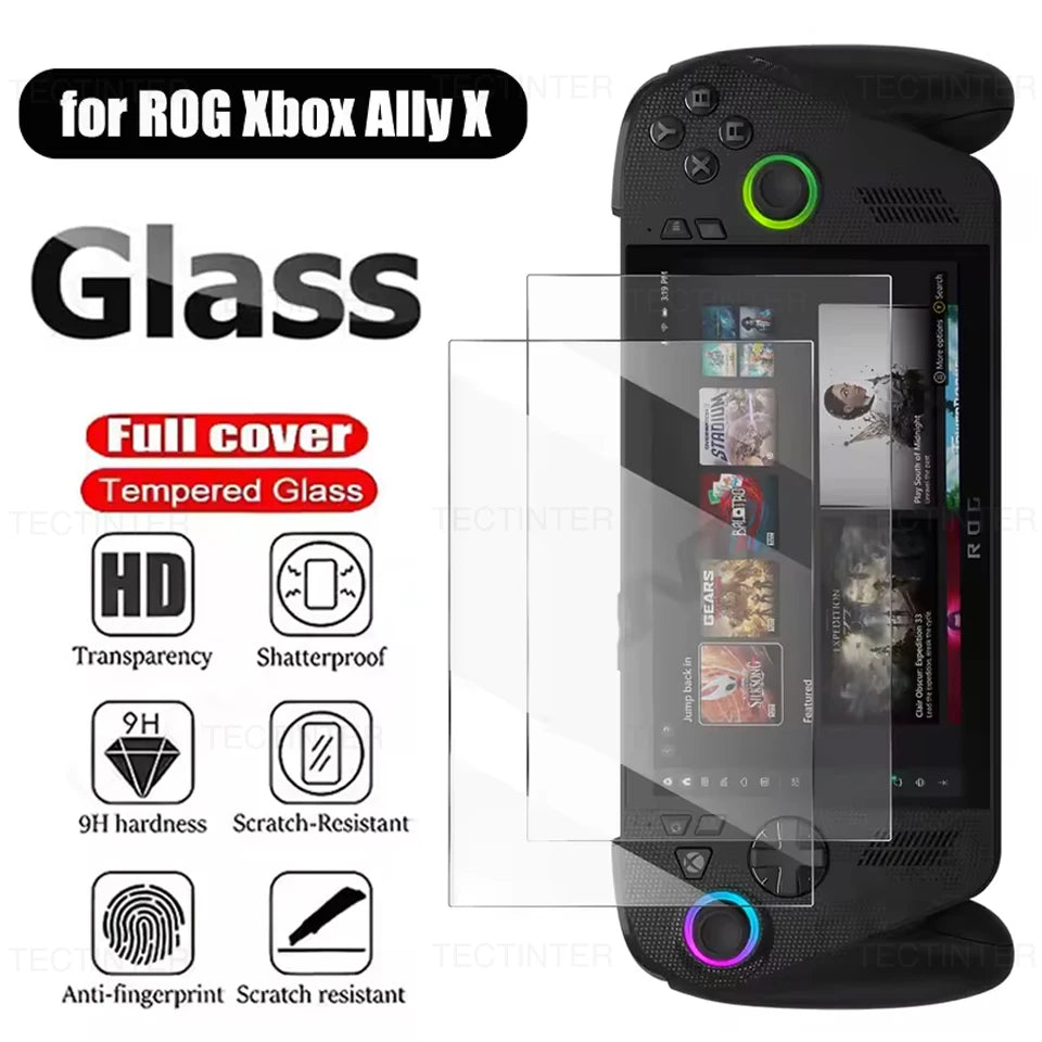9H Tempered Glass Screen Protector for Asus Rog Xbox Ally/X Handheld Anti-Scratch Protective Film for ROG Ally Accessories