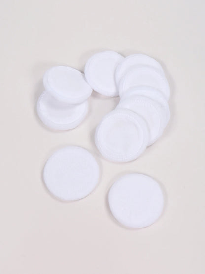 2-5-10-20Pcs Portable and Practical High-Grade White Round Powder Puff for Base and Fixing Makeup Beauty World Shop