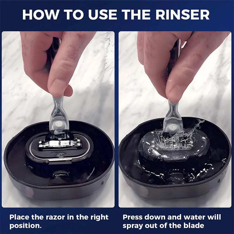 Rinser Cleaner For Most Razors Plastic Shaver Storage Rack Efficient Water Saving No Batteries Shaving Razor Accessory Beauty World Shop