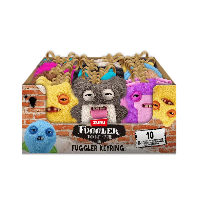 Original Fuggler Keychain Series 5 Funny Fugg Ugly Monster Plush Toys Cartoon Backpack Pendant Dolls Stuffed Peluche Gifts 11CM Beauty World Shop