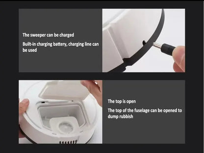 NEW USB Sweeping Robot Vacuum Cleaner Mopping 3 In 1 Smart Wireless 1500Pa Dragging Cleaning Sweep Floor for Home Office Beauty World Shop