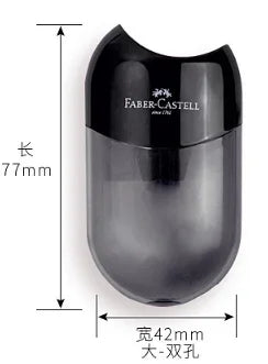 1Pc Faber Castell Double Hole Pencil Sharpener with Eraser Ladybug / Fish / Eagle Cute Stationery Back To School Beauty World Shop