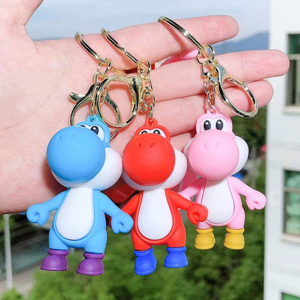 19 Styles Anime Keychain Mario Bros Luigi Toad Bowser Action Figure Model PVC Cartoon Bag Doll Pendant Toys Gift Beauty World Shop