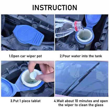 ‌All-Season Windshield Washer Effervescent Tablet (Solid Concentrate) Shellac-Free Formula Beauty World Shop