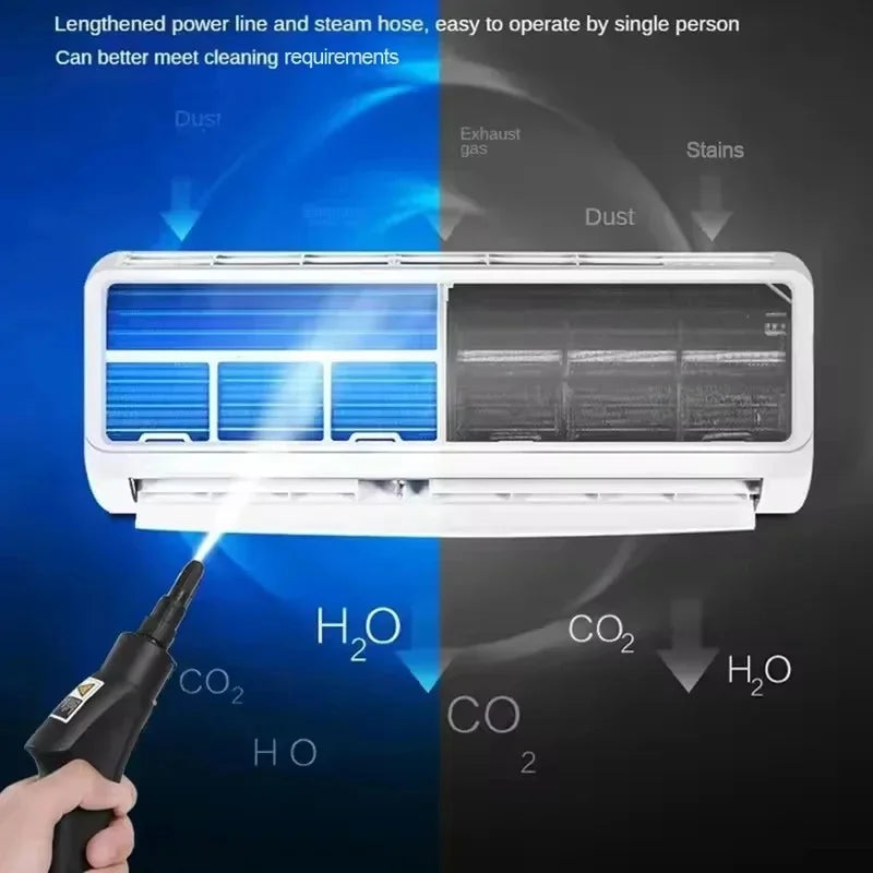 Portable Handheld Steam Cleaner High Temperature Pressurized Steam Cleaning Machine With Brush Heads For Kitchen Car Beauty World Shop