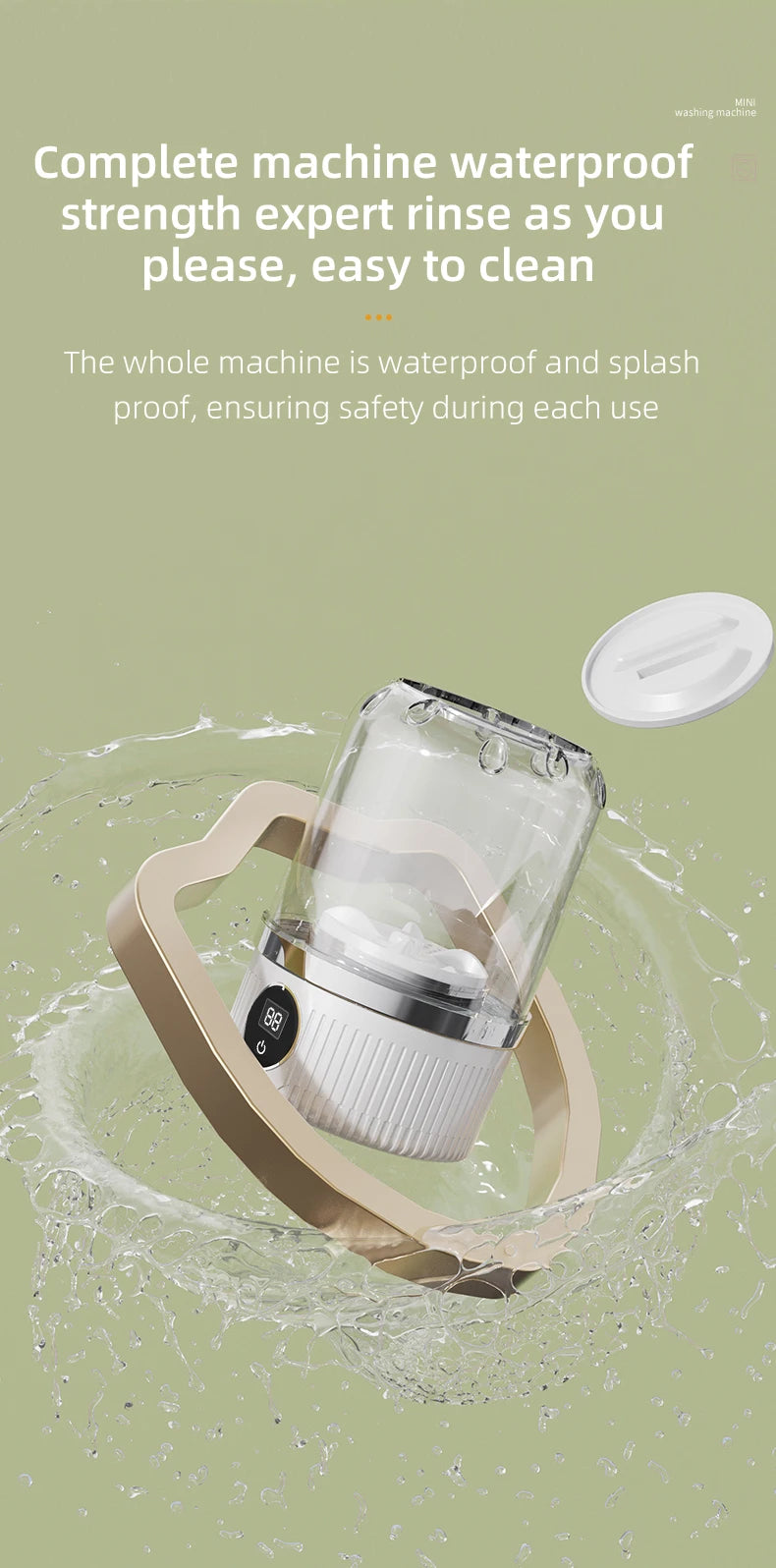 Mini Household Electric Washing Cup Underwear Socks Small Wireless Charging Washing Machine Pet clothes washing machine Beauty World Shop