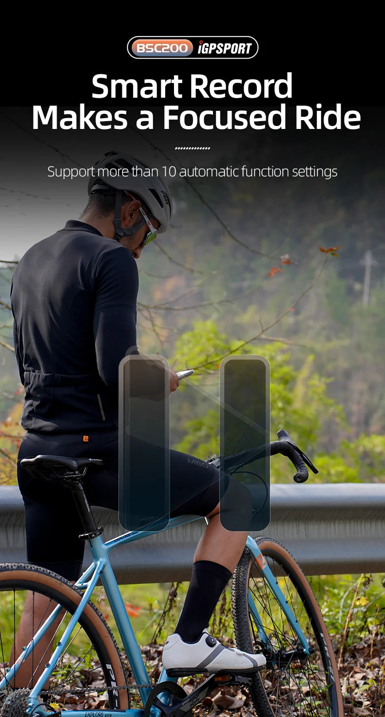 IGPSPORT BSC200 GPS Cycle bike Computer Wireless Speedometer Bicycle Digital ANT+ Route Navigation Stopwatch Cycling Odometer Beauty World Shop