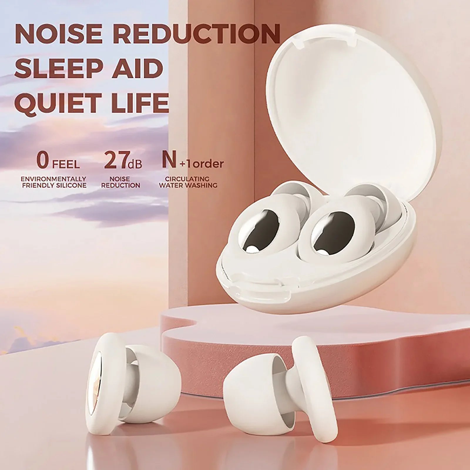 Quiet Ear Plugs for Sleeping Noise Reduction Super Soft Reusable Hearing Protection Anti noise earplugs for Concerts Travel Work Beauty Trend Shop