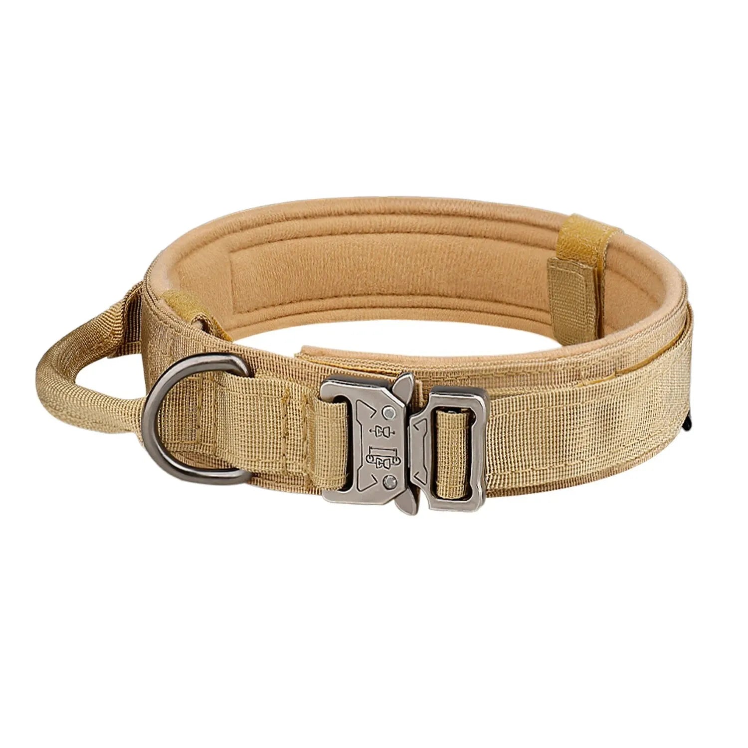 Pet Products Outdoor Tactical Dog Collar Metal Buckle Breathability Nylon Collar Medium and Large Dog Training Neck Collar Dog Beauty World Shop