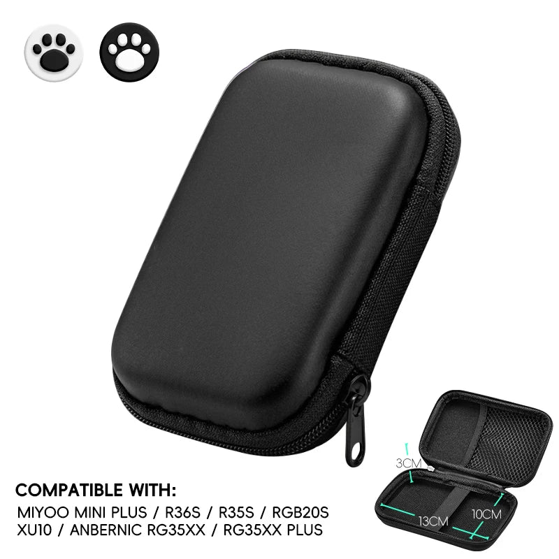 Data Frog for R36S Case Retro Video Game Bags EVA Cover Case for RG35XX R35S Miyoo Mini Plus Founded Protective Bag Beauty World Shop