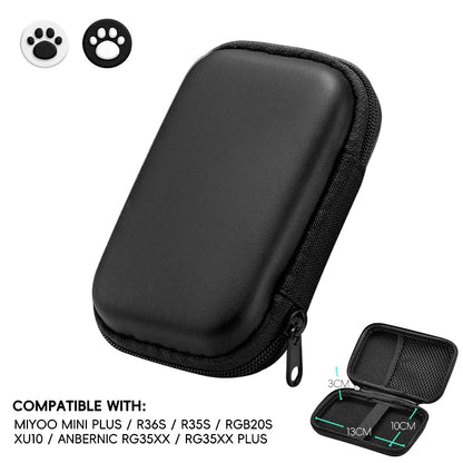 Data Frog for R36S Case Retro Video Game Bags EVA Cover Case for RG35XX R35S Miyoo Mini Plus Founded Protective Bag Beauty World Shop