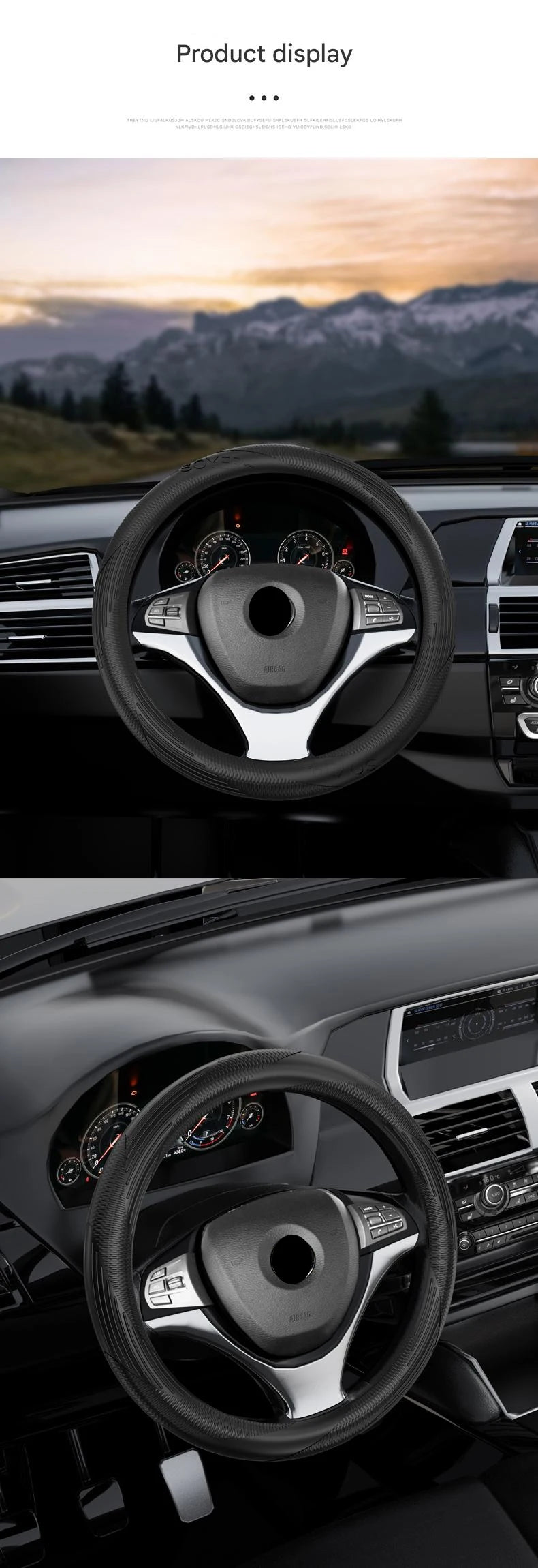 Summer fashion non-slip four-season universal soft silicone car steering wheel cover for men and women Beauty World Shop