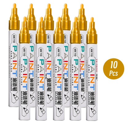 8 Colors Car Scratch Repair Paint Pen Quick Dry Touch Up Paint Repair Pen Waterproof Wheel Tyre Marker Auto Paint Marker Pens Beauty World Shop