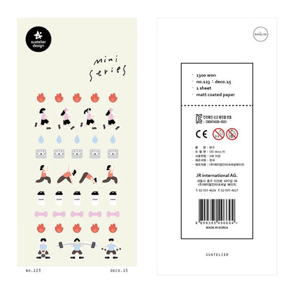 Korean Import Original Suatelier Collection Kawaii Daily Stickers Scrapbooking Diy Journal Stationery Sticker Deco Art Supplies Beauty World Shop