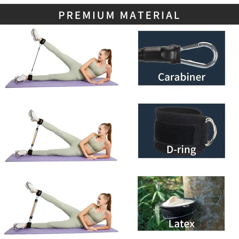 1pc Ankle Straps for Cable Machines Padded Ankle Cuffs for Leg Exercise WorkoutsFully Adjustable and Breathable Ankle Beauty World Shop