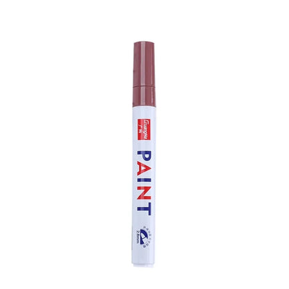 Car Paint Pen Waterproof Car Wheel Tire Oily Painting Mark Pen Auto Rubber Tyre Tread CD Metal Permanent Paint Marker Beauty World Shop